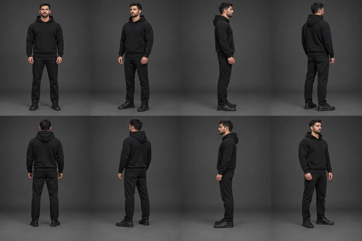 360 degree hoodie model turntable